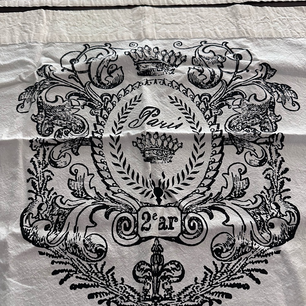 Paris Cafe Curtains 2 Bottoms 1 Top 56" L 14.5 W & Lower 29" W 24" L One Set